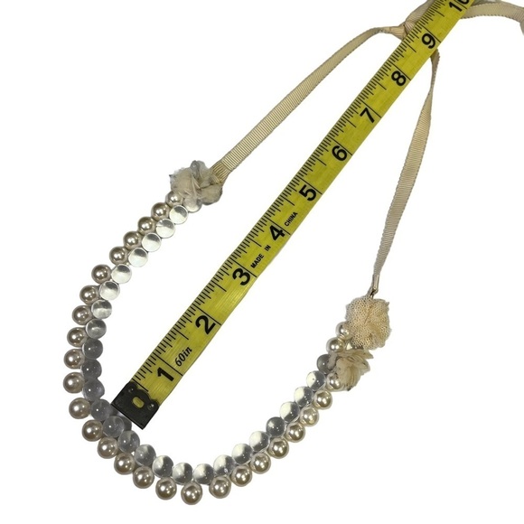 J Crew Stella & Dot Clear Chunky Bead Necklaces Lot of 2 Ribbon - Picture 6 of 11